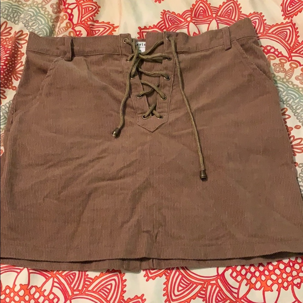 cute brown skirt
